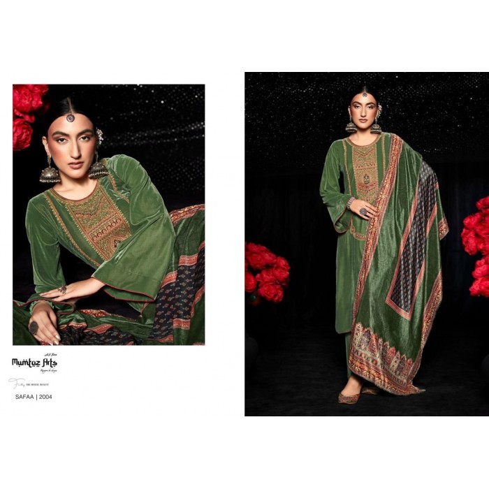 Mumtaz Arts Safaa Velvet Vol 1 Velvet Dress Materials